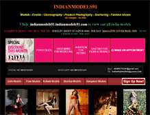 Tablet Screenshot of indianmodels91.com